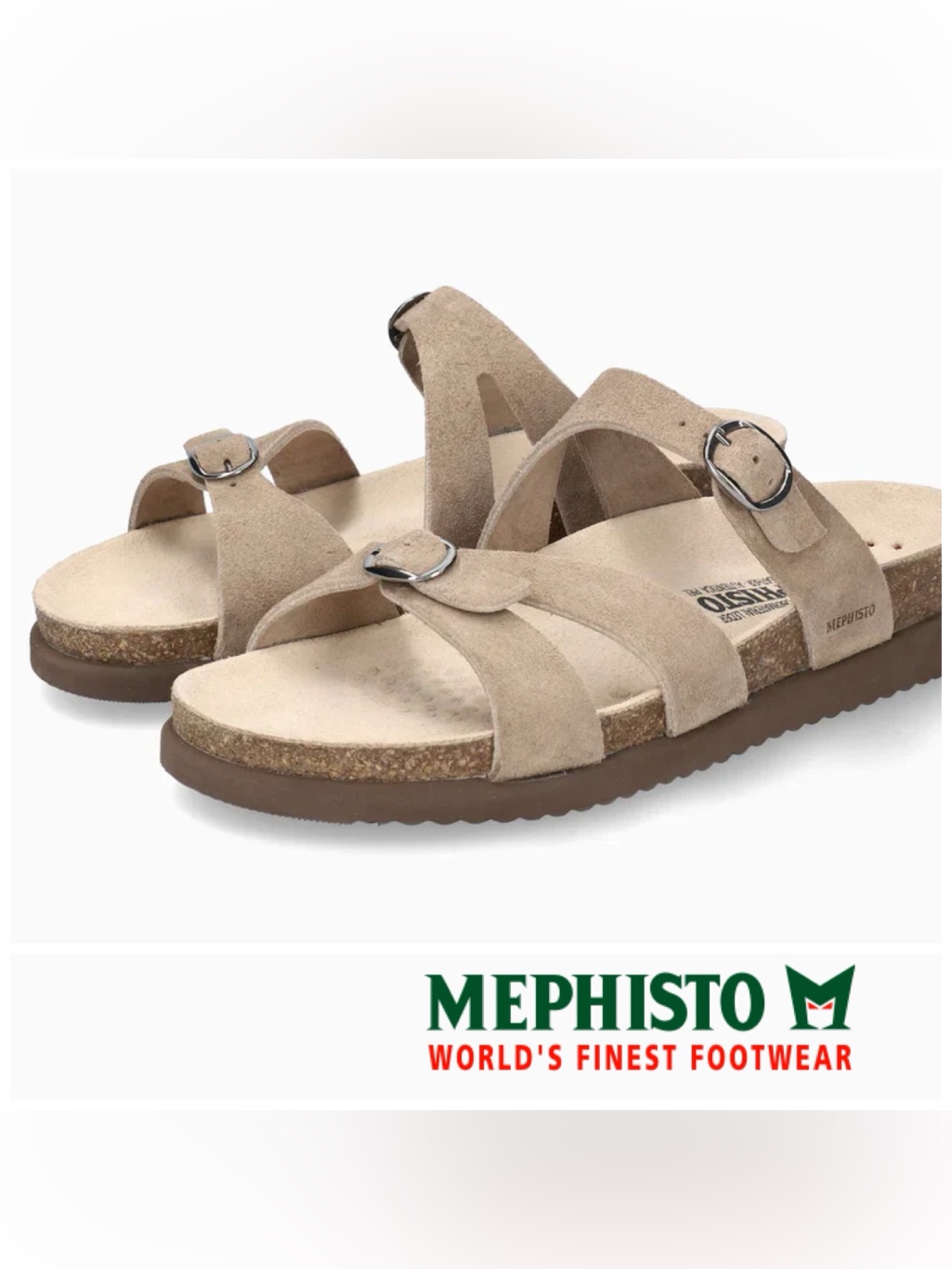 Mephisto Hannel Sandals Warm Grey 38